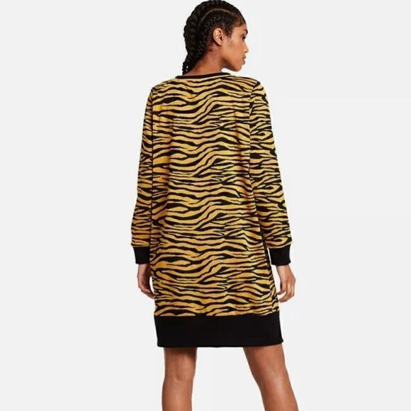 Women's Animal Print Long Sleeve Dress - Victor Glemaud x Target Dark Gold - - Picture 3 of 7